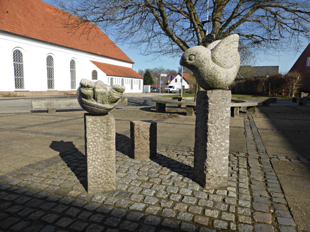 Stenfugl og skildpadde